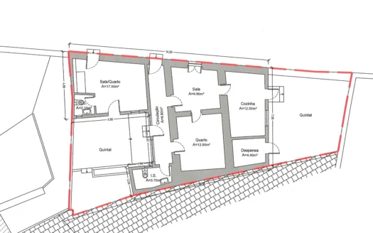 Moradia T2 nas muralhas/centro da cidade de Tavira